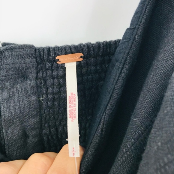 Free People One Shoulder Wrap Midi Dress Black Size Small - Picture 4 of 12